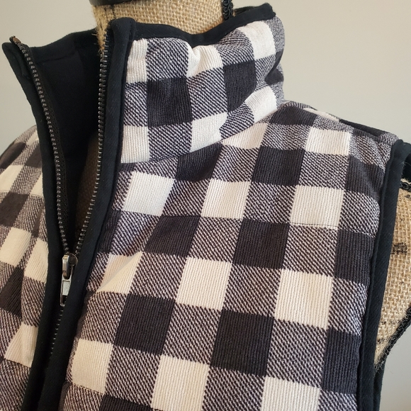NWT Women's Staccato High Neck Plaid Vest Sz Small - Picture 2 of 4